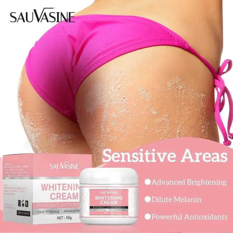 Body Whitening Cream Intimate Areas Underarm Knee Buttocks Private Bleach Remove Melanin Pigmentation Nourish Dark Skin Brighten