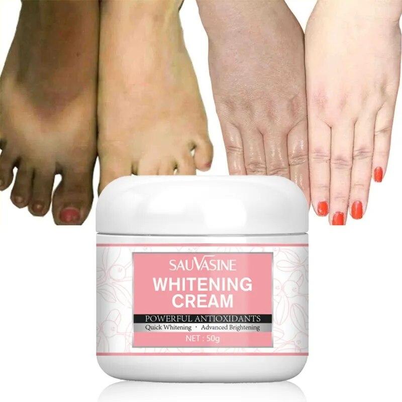 SAUVASINE Face Body Skin Bleaching Cream Whitening Brightening Moisturizing Soothing Repairing Lotion for Women Girls