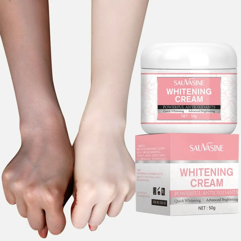 SAUVASINE Face Body Skin Bleaching Cream Whitening Brightening Moisturizing Soothing Repairing Lotion for Women Girls