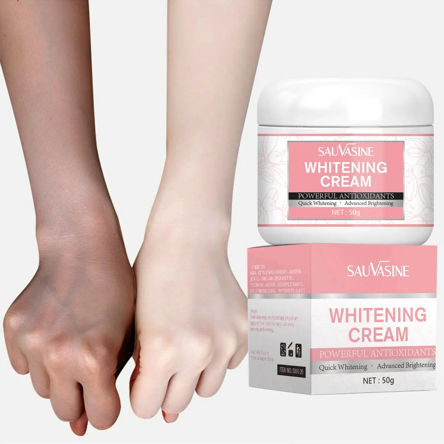 Body Whitening Cream Underarm Knee Buttocks Private Bleach Remove Melanin Pigmentation Improve Dull Nourish Brighten Skin Care