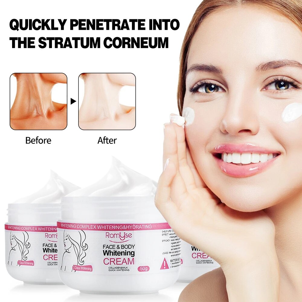 50g Whitening Face Body Brightening Skin Hydrating Nourishing Rejuvenating Collagen Cream Lotion Skin Care
