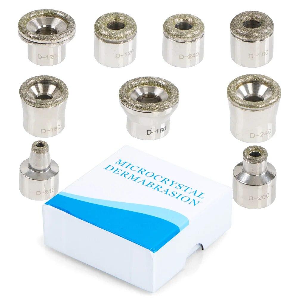 Factory Price Replacement Diamond Microdermabrasion Dermabrasion Tips Stainless Steel Filter Set 9pcs for Dermabrasion Machine Factory Price Replacement Diamond Microdermabrasion Dermabrasion Tips Stainless Steel Filter Set 9pcs for Dermabrasion Machine
