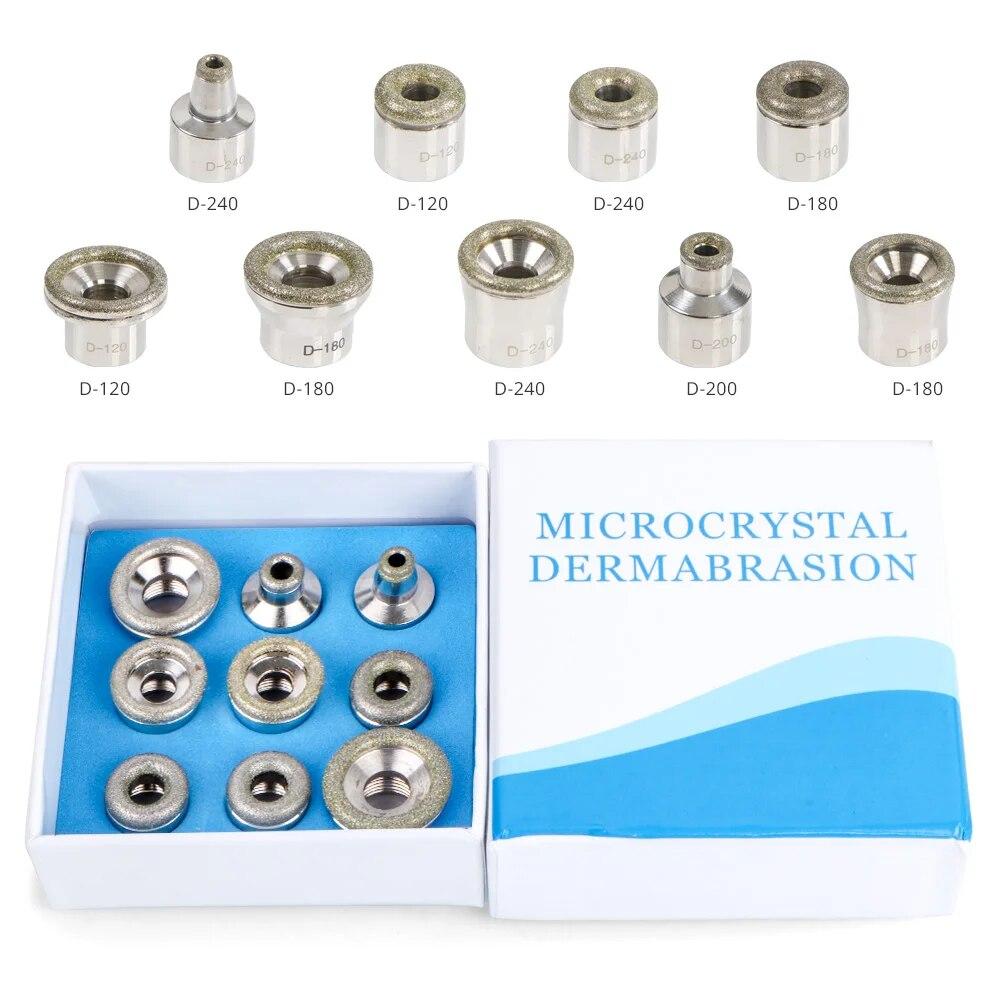 Factory Price Replacement Diamond Microdermabrasion Dermabrasion Tips Stainless Steel Filter Set 9pcs for Dermabrasion Machine 9pcs Diamond Microdermabrasion Dermabrasion Tips Stainless Steel Filter Set Stainless Steel