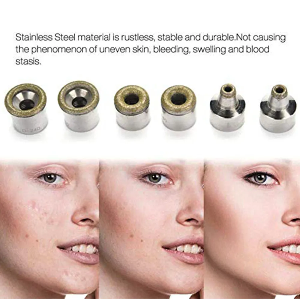Diamond Microdermabrasion Dermabrasion 3 Wands 9 Tips for Facial Peeling BlackHead Remover Face Care tool Salon Beauty Machine