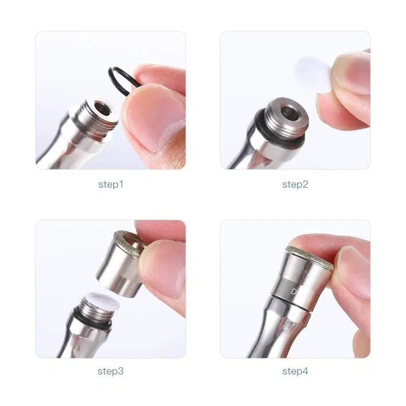 Replacement 3 Wands 9 Tips Dermabrasion Tips Stainless Steel Filter Set Beauty Tool - Image 3