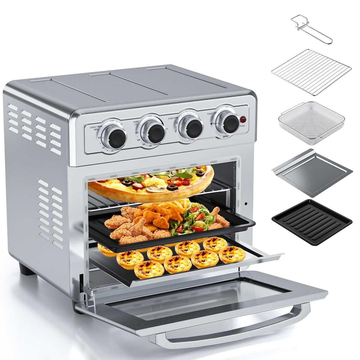 OSMOND New 1700W 7 In 1 Multi-function Air Oven 21L/22QT Healthy Cooking Electric Air Fryer Oven LED Rotation Button Air Fryer