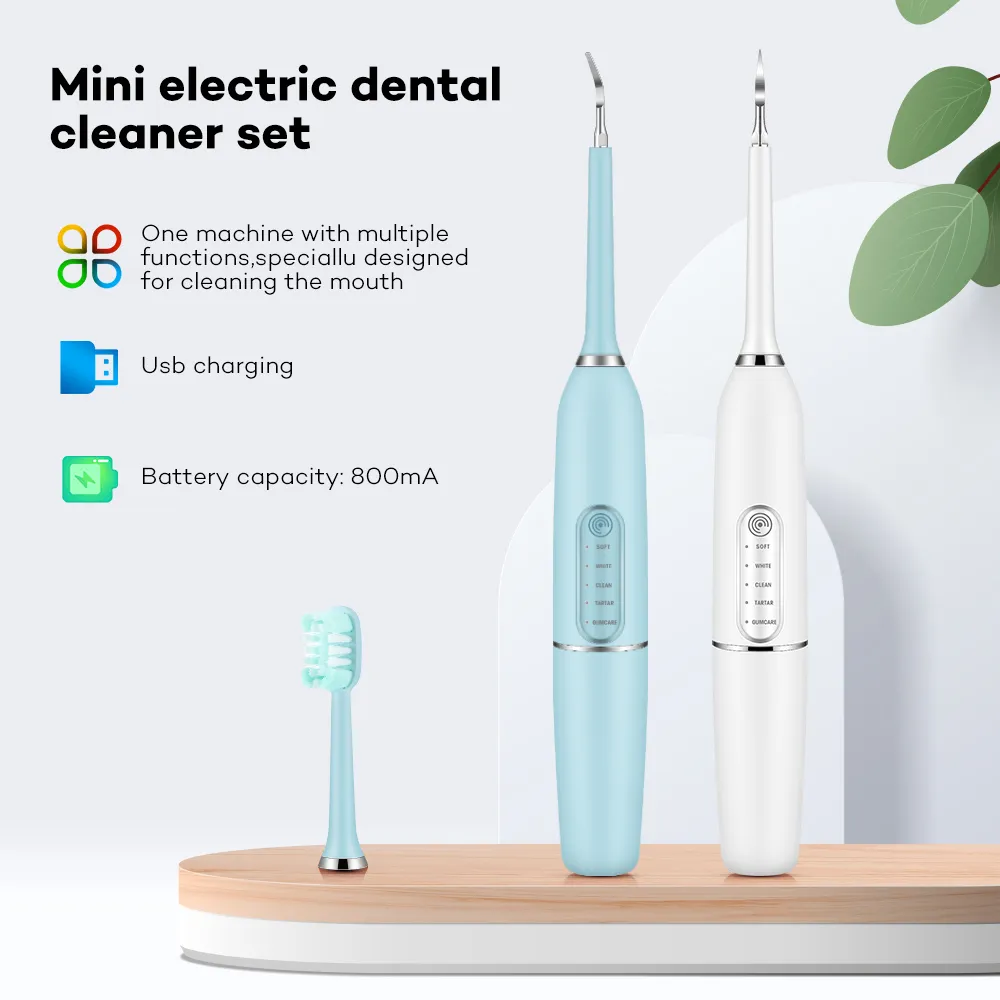 Waterproof Electric Toothbrush Ultrasonic Electric Sonic Dental Scaler Stain Tartar Calculus Remover Teeth Whitening Cleaning