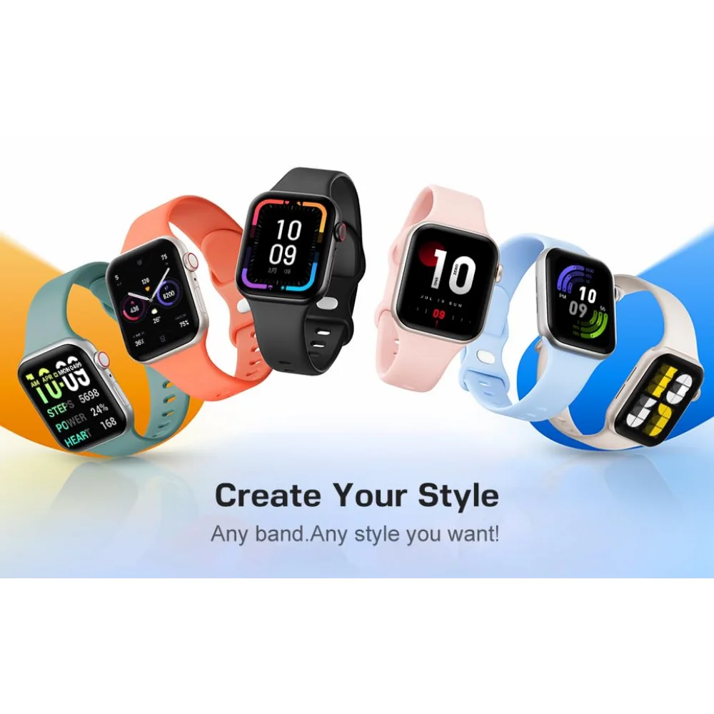 8 Pack Bands for Apple Watch Band 38mm 40mm 41mm 42mm 44mm 45mm 49mm Ultra Series8 7 6 5 /SE Women Men,Sport Strap Wristbands