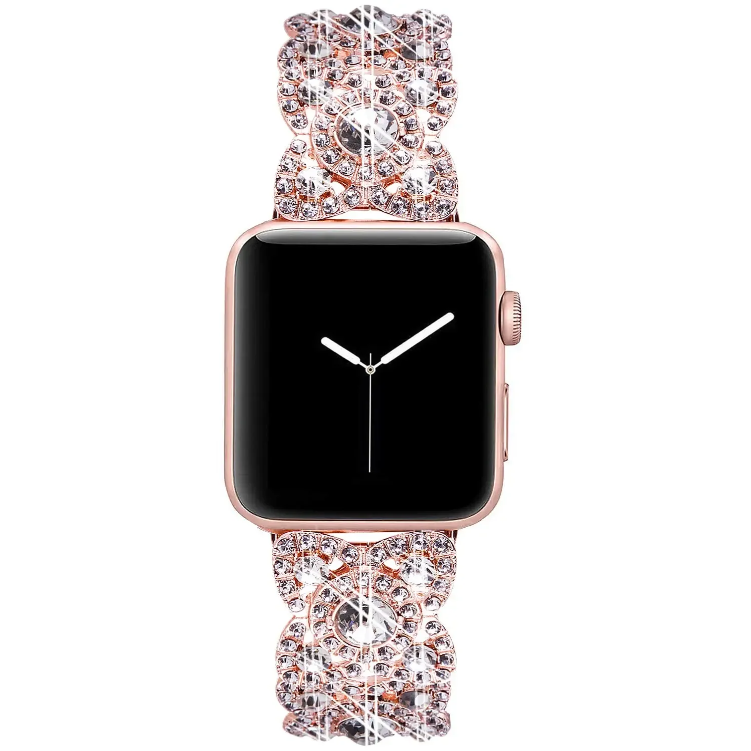 Apple Watch Diamond Strap Ultra 49mm Bling Metal Wristband iWatch Series 8 7 6 SE 5 4 3 38mm 40mm 42mm 44mm 41mm 45mm