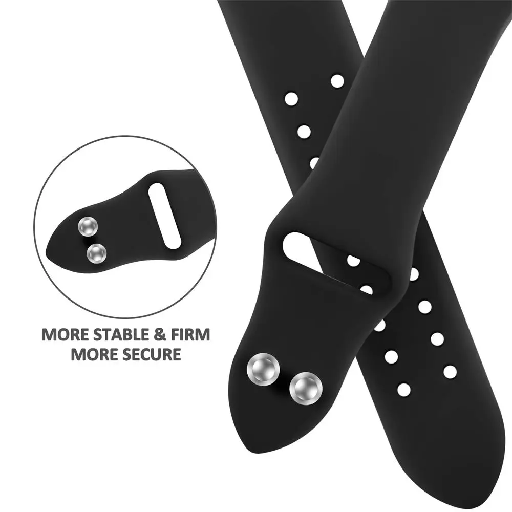 silicone Strap For Apple Watch Band 49/45/44/42/41/40/38mm wrist watchband Correa Bracelet IWatch Series 6 5 3 SE 7 8 ultra