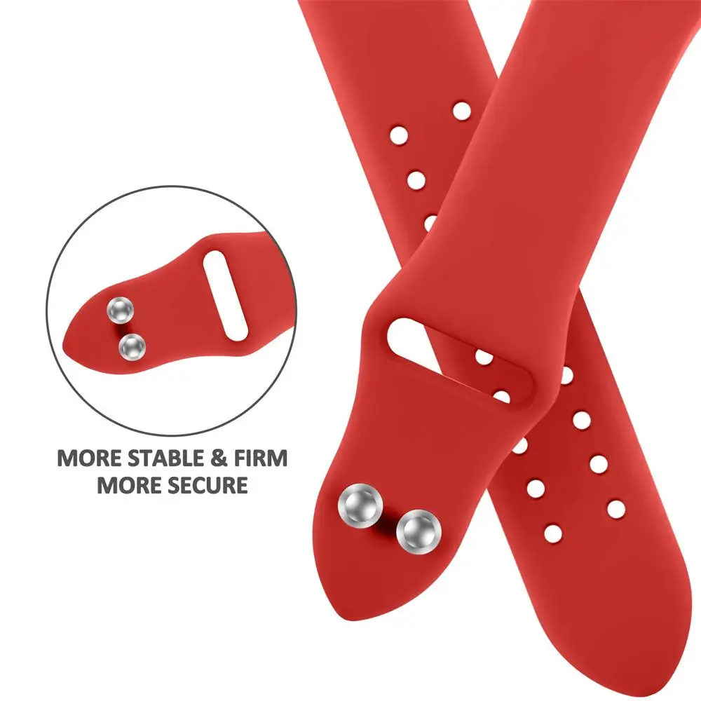 silicone Strap For Apple Watch Band 49/45/44/42/41/40/38mm wrist watchband Correa Bracelet IWatch Series 6 5 3 SE 7 8 ultra