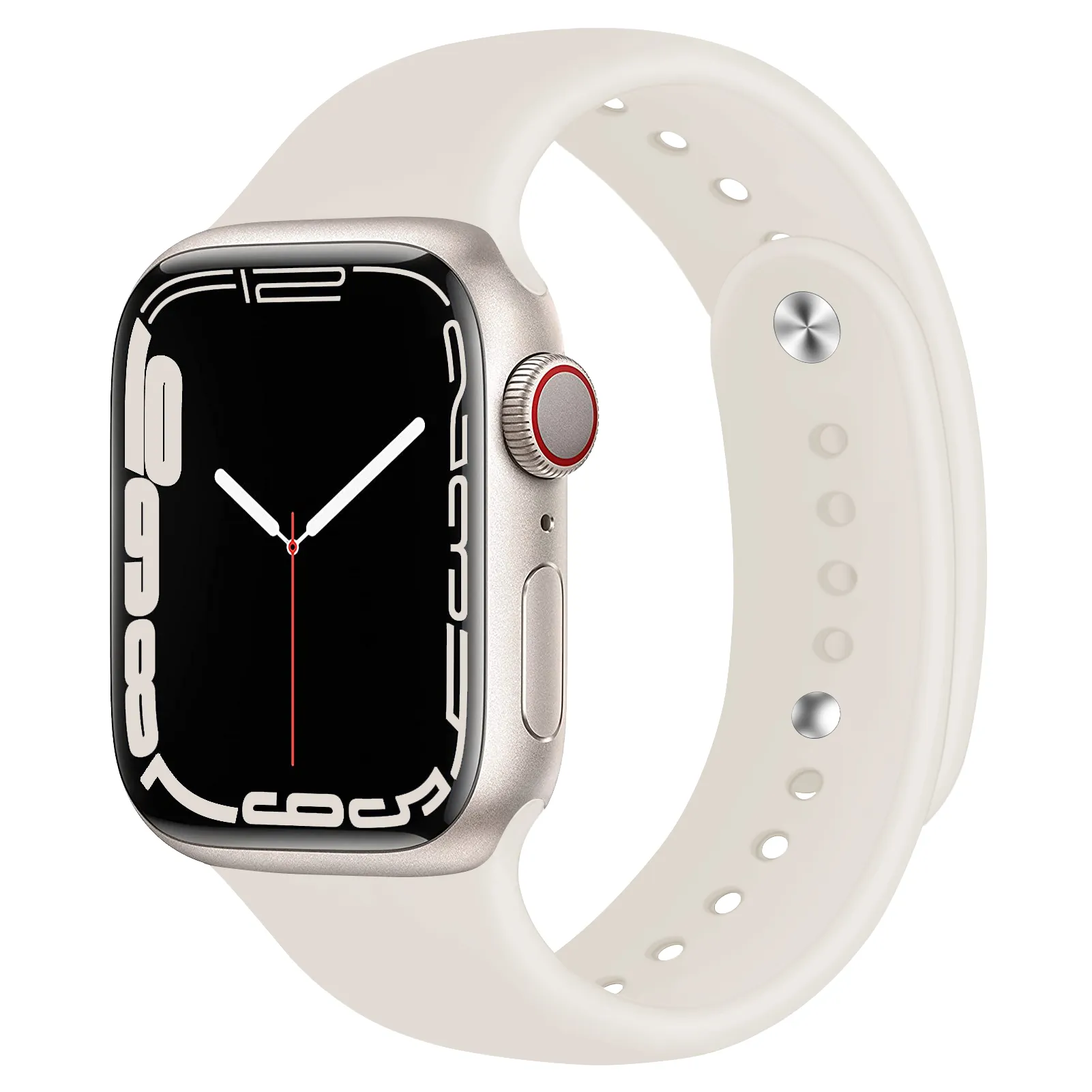 Apple Watch Silicone Strap Band 44mm 40mm 45mm 41mm 42mm 38mm 45 mm Accessories Correa Bracelet IWatch Series 6 5 4 3 SE 7