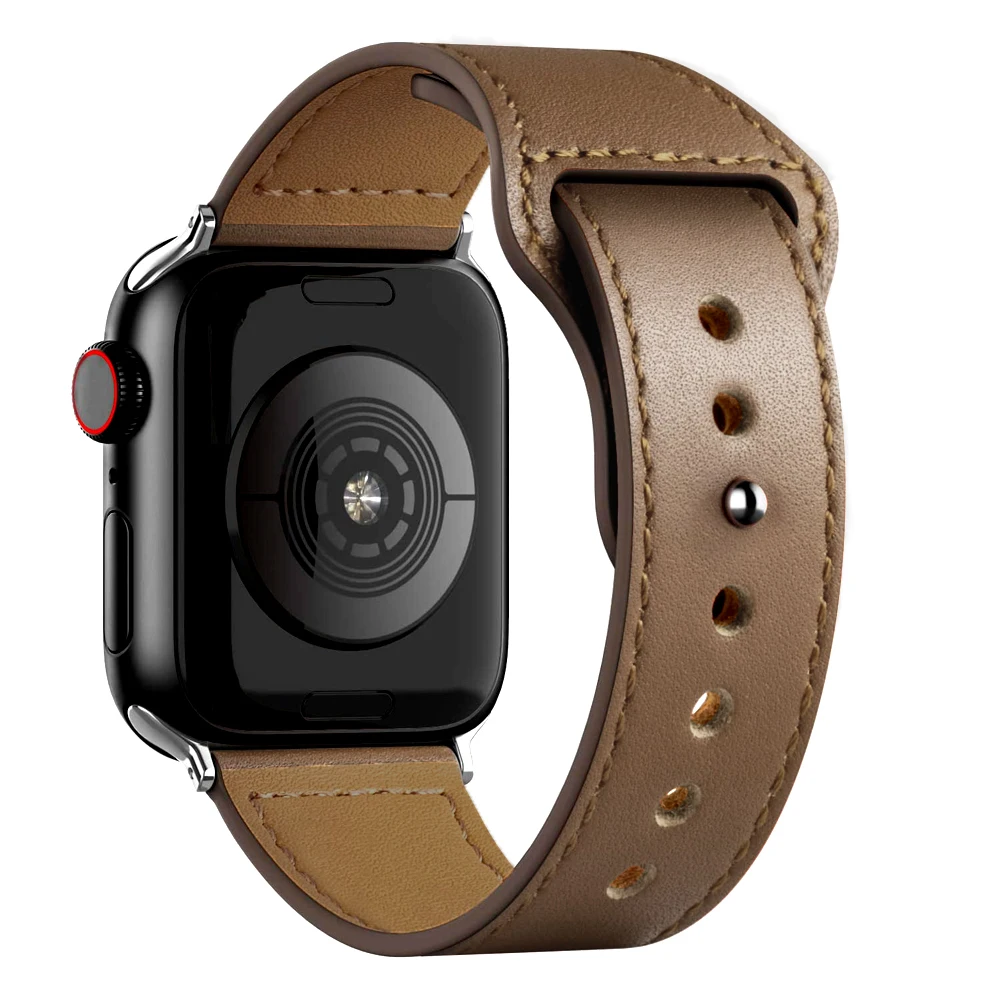 Leather band For Apple watch Ultra 49mm 44mm 40mm 38mm/42mm wrist bracelet 45/44 mm strap iWatch series 8 7 3 4 5 6 se 41mm/45mm