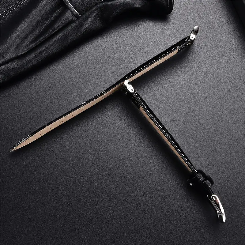 Crocodile Pattern Design Leather Watchbands for Apple Watch Ultra 8 7 6 SE 5 4 3 Watch Strap 49 45 44 42 41 40 38mm for iwatch