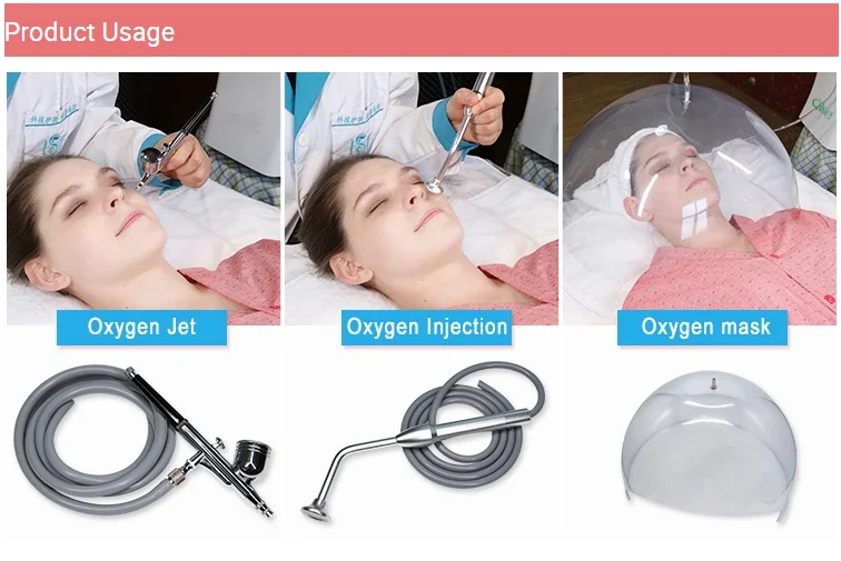 Spa Use Oxygen Jet Facial Machine Portable Oxygenerator For Remove Wrinkles Slow Down Aging (Optional)