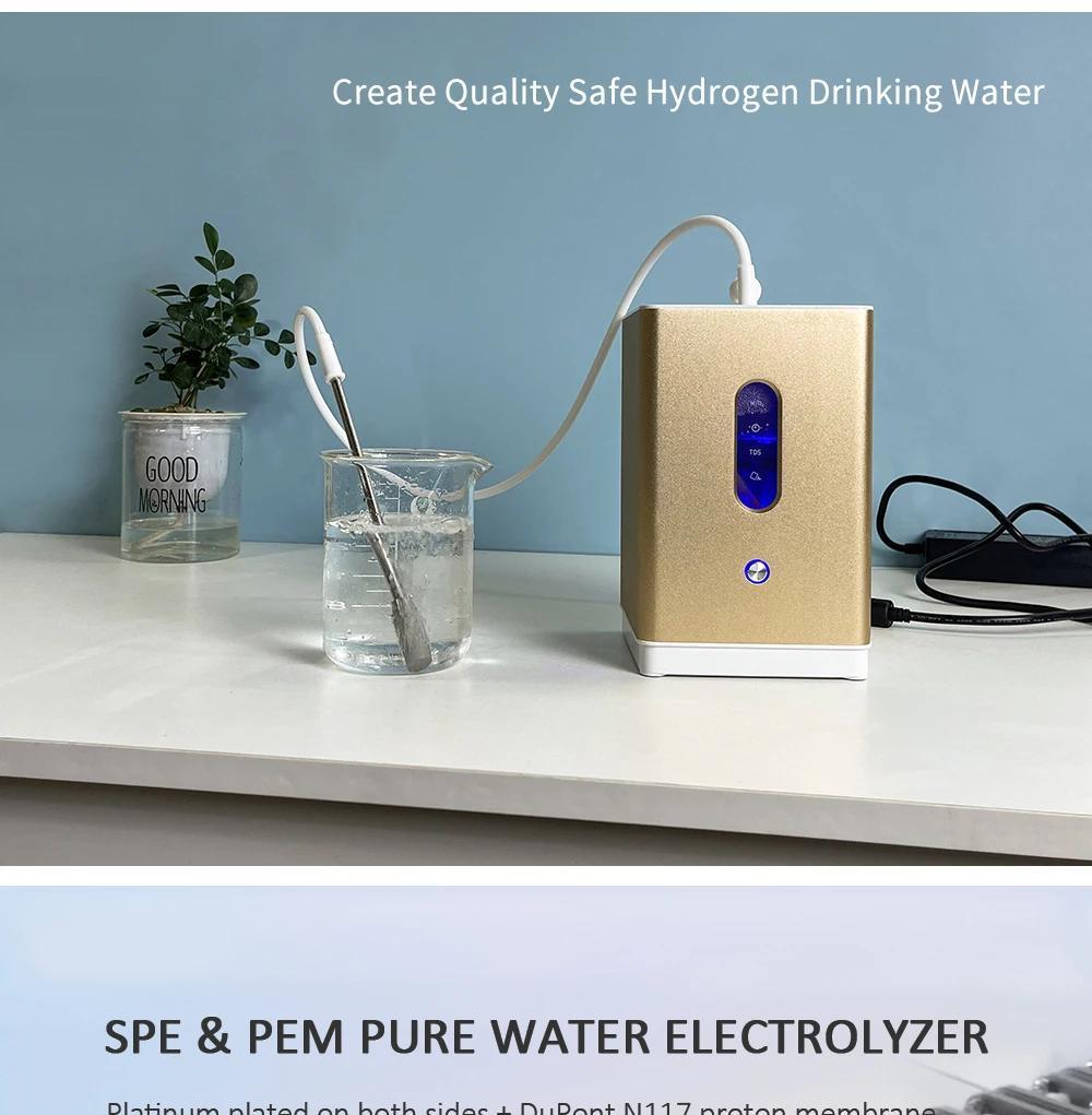 Hydrogen Inhalation Machine 150ml Large Flow Hydrogen Machine 99.9% Pure H2 Inhale Generator Low Noise Both Breath And Drink-Hydrogen Stick