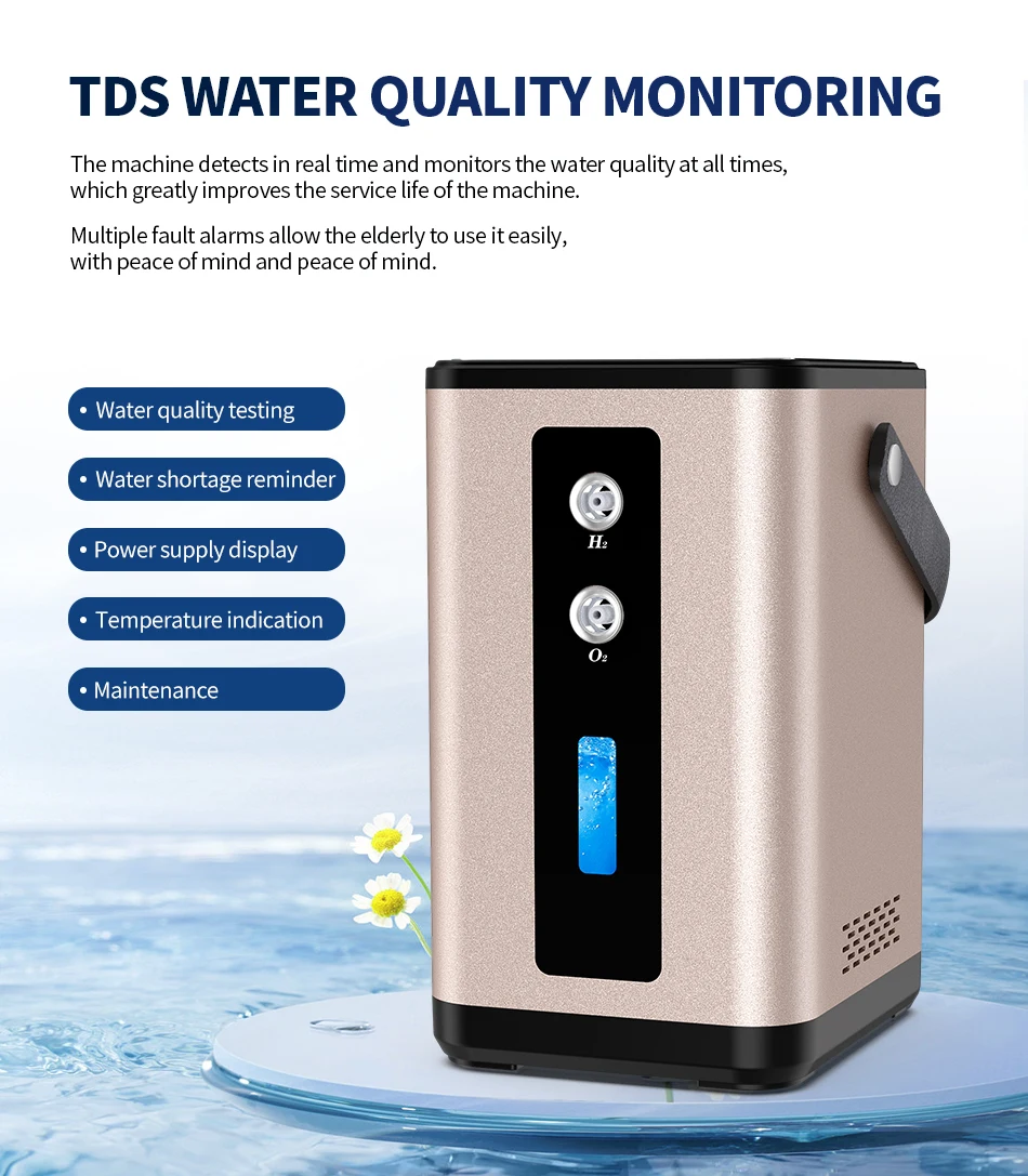 Hydrogen Water Generator 450ML Hydrogen And Oxygen Inhalation Machine Molecular H2 Inhaler Water Ionizer Home Care