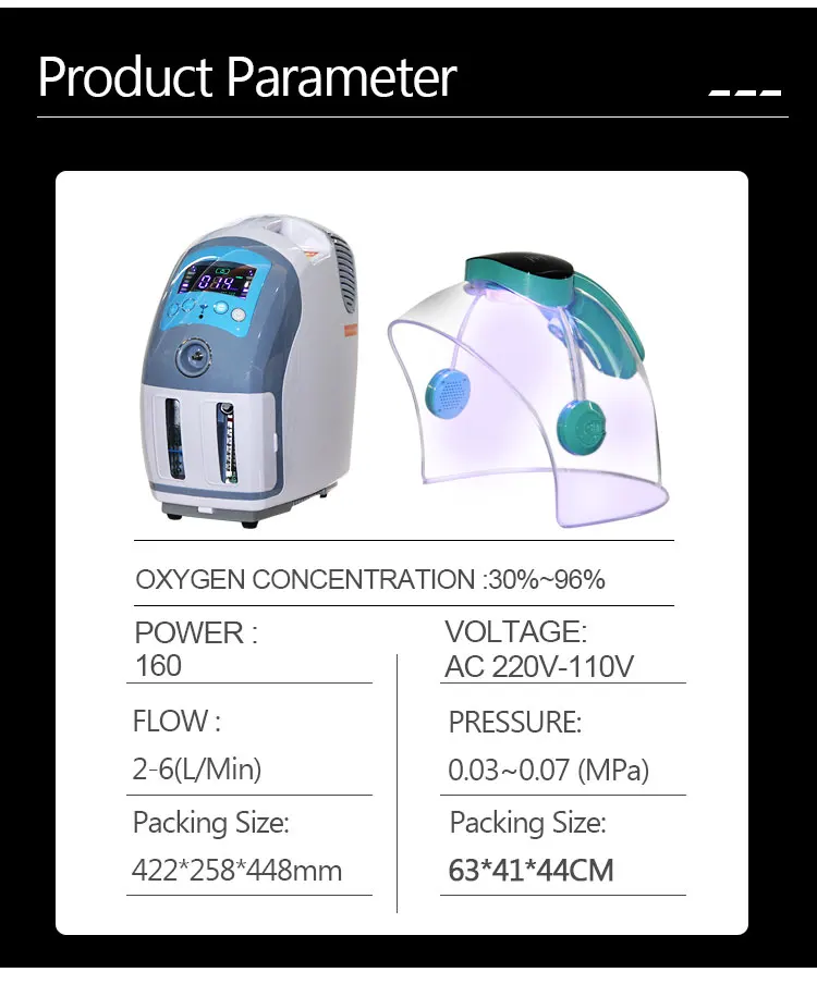 Oxygen Facial Machine Hyperbaric Spray Beauty O2derm Oxygen Facial Mask Dome Therapy Oxygen Infusion Facial Machine
