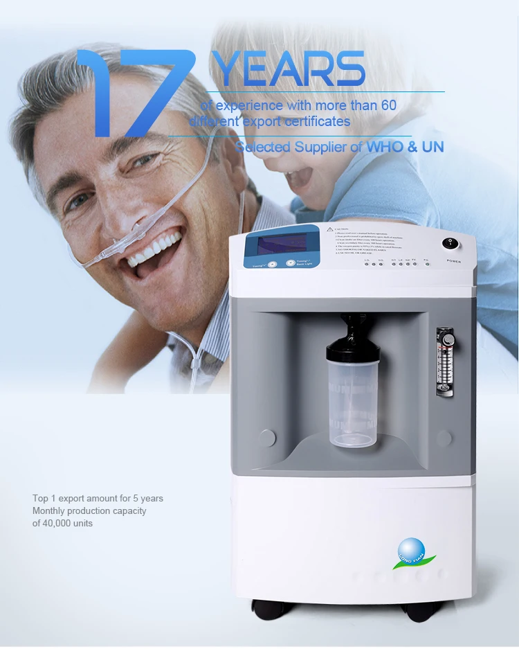 Oxygen Concentrator 24hours Continuous Oxygen Generator 10L Medical Oxygen Machine For People Pet With Single Dual Option