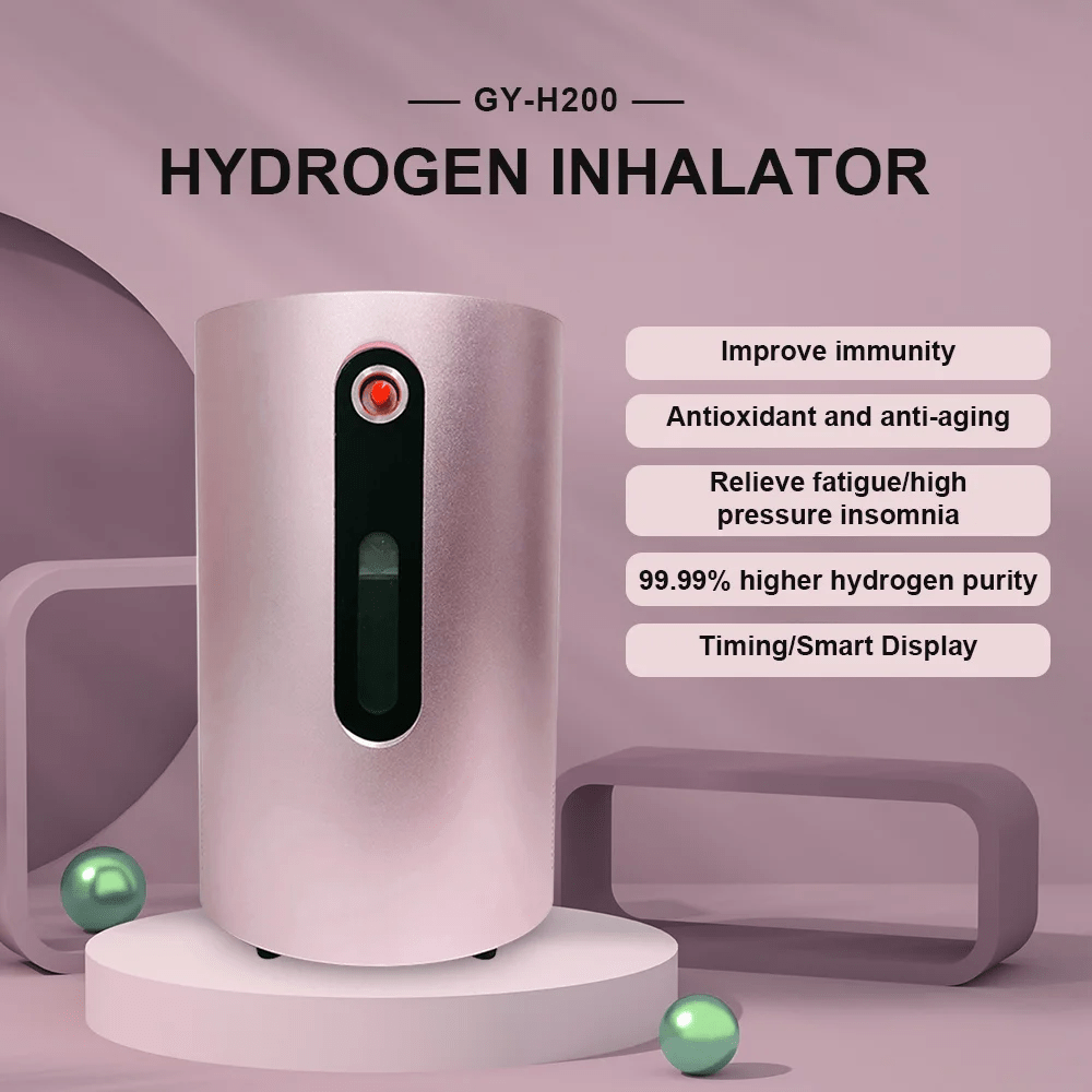 Hydrogen Water Generator Portable Molecular Hydrogen Inhalation Machine For Wellness 99.99% Purity Low Noise SPE/PEM 200ml/min