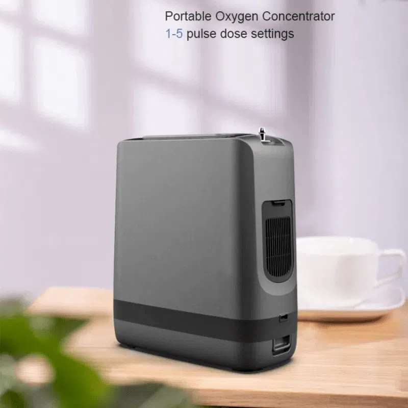 Portable Oxygen Concentrator Hypoxic Patients Pulse Dose Outdoor Battery Oxygen Inhaler Generator