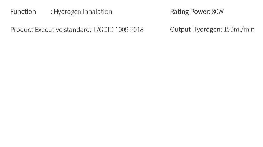 Bluevida Updation 150ml Large Flow 99.99% Pure Hydrogen & Brown's Gas Inhaler Hydrogen Water Generator Make Both H₂&O₂ Low Noise