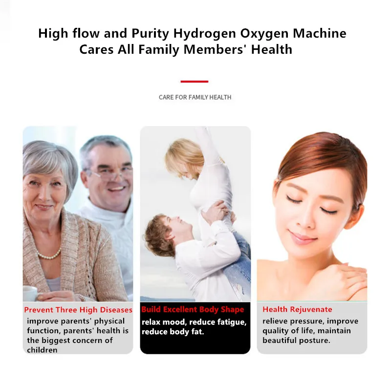 Portable Hydrogen Oxygen Machine Health Care High Hydrogen Oxygen Purity 150ML 48 Hours Continuous Hydrogen Generator