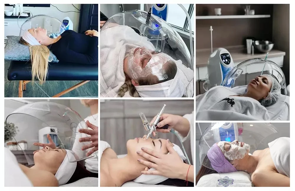 Oxygen Facial Machine O2toderm Oxygen Therapy Facial Treatment Machine Portable Anti-Aging Rejuvenation Equipment 