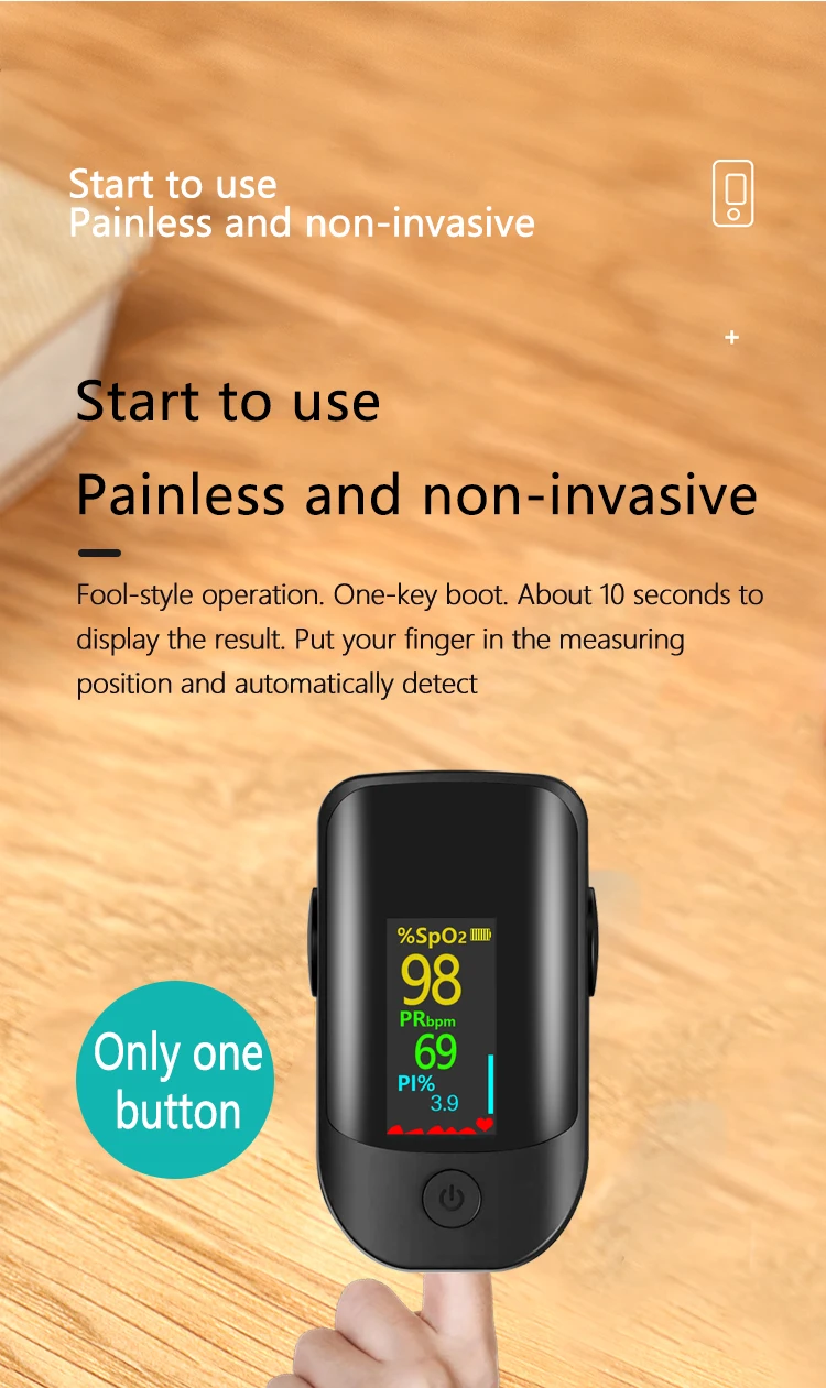 Bluetooth Fingertip Pulse Oximeter HRV SpO2 Blood Oxygen Meter Heart Rate Saturation Monitor Smart Medical Finger Oximetro