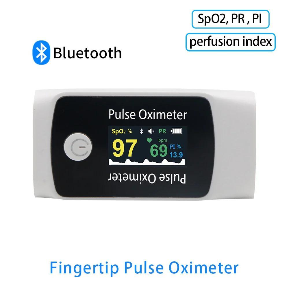 Finger Pulse Oximeter Bluetooth OLED Oximeter Blood Oxygen Saturation Meter SPO2 PR Best Processor