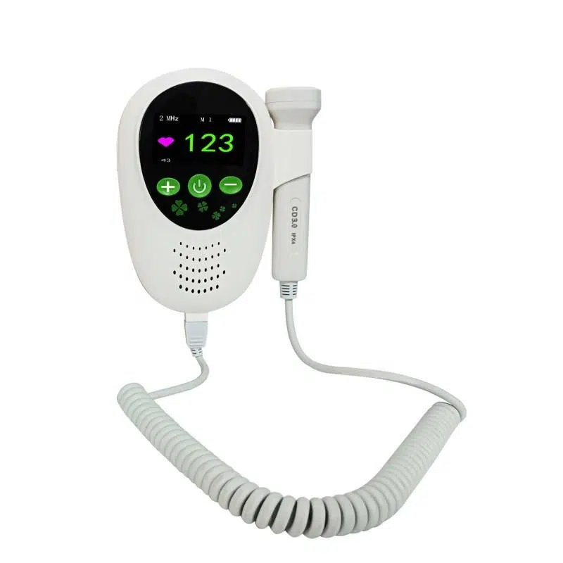 AA Battery Baby Heart Doppler Fetus Voice Meter Fetal Doppler Handheld Digital Baby Heart Monitor