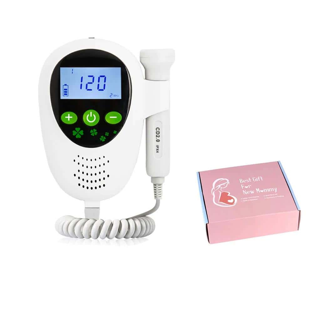 Fetal Doppler LCD Screen 510K Baby Heart Rate Monitor for Pregnant Women